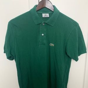 Lacoste green polo - size 3 mens